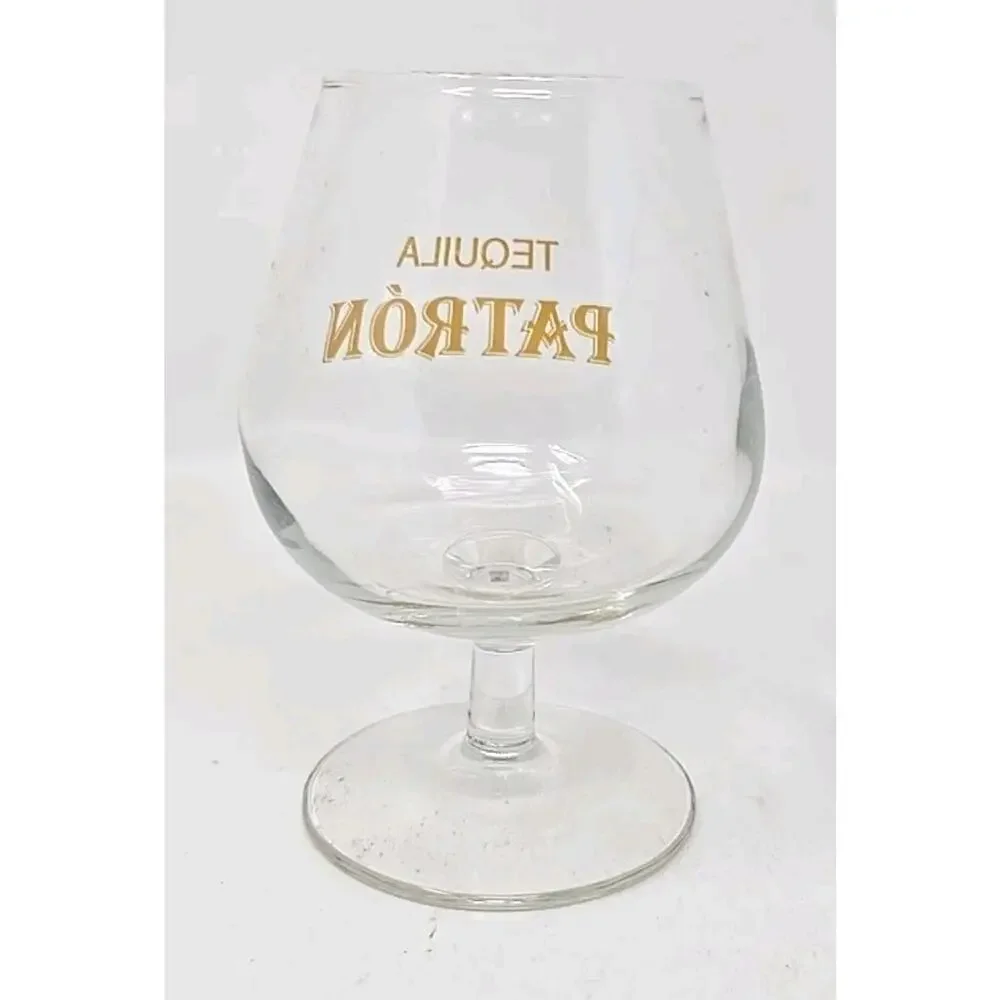 1990's Clear Patron Tequila - Cas Gallardo Fairview Height IL Snifter Glass U273